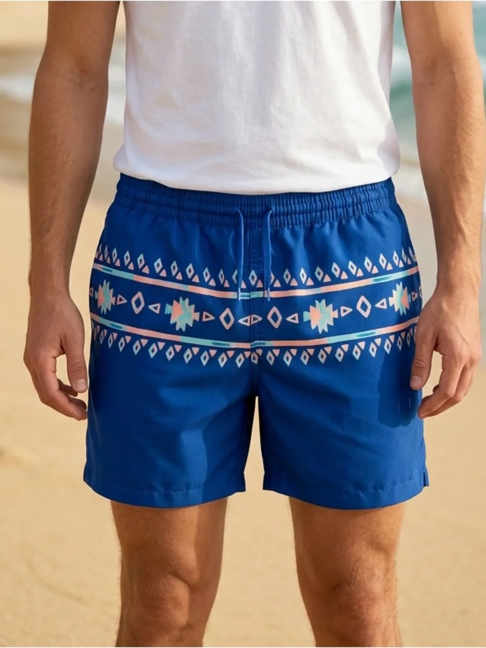 Chubbies Aztec Blue Mesh Lined Swim Trunks/Shorts